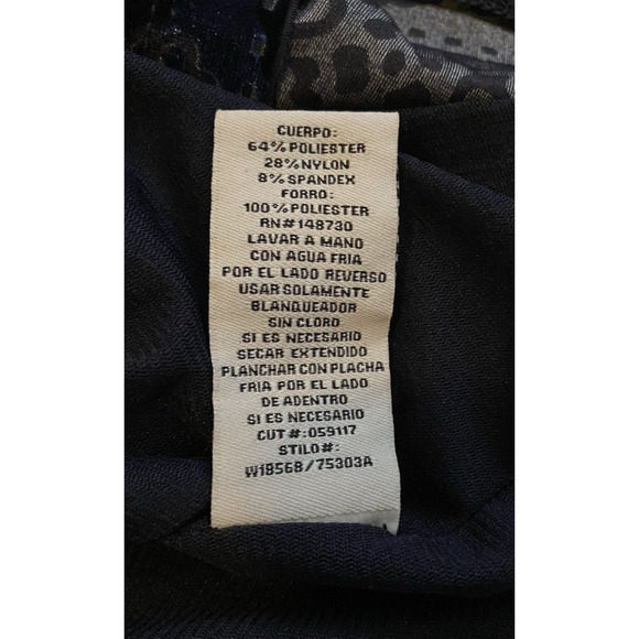 NWT Eci NY Shift Dress Medium Navy & Gold Velvet Flutter Bell Sleeves Boho Dress - Picture 10 of 16